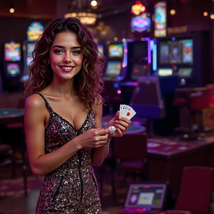 Layar smartphone dengan aplikasi taruhan sports dan casino pada malam hari di Indonesia